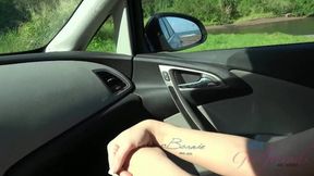 After hiking with blonde babe Bailey Brooke, she blows your dick in the car