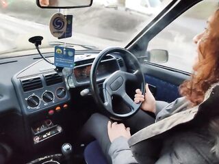 Tgirl gilf beginning and driving an ancient peugeot 205 diesel sfw NOT PORN