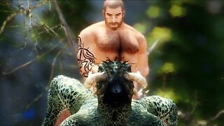 The Argonian Male and Vector`s Steamy Encounter