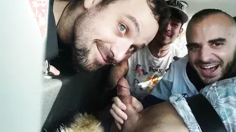 Viktor Rom, Leo Bulgari and Xisco in Bareback Orgy at Porn Mansion