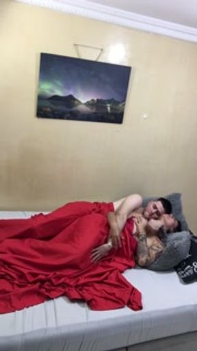 Morning with my girlfriend I fill her ass with milk from early on