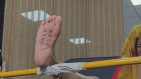 Ci Ci foot spanking video part 1