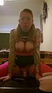 Sissy Barbiedoll riding a black dildo