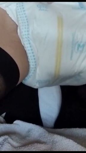 Sissy Plugged And Diaper Changed   Clip 2