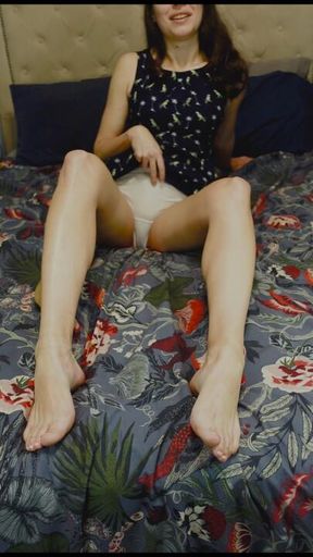 Spanking & panty tease from friend's mom