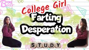 Farting Desperation: College Girl