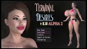 terminal desires [ monster hentai game pornplay ] ep.15 fucked by a huge futanari cock in the barn