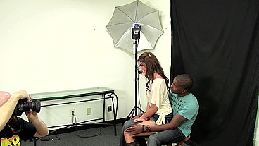 August Ames Sucks Isiah Maxwell's Big Black Cock