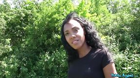 Public Agent - I fuck a hot Ebony Babe who has a small waist but a big black booty