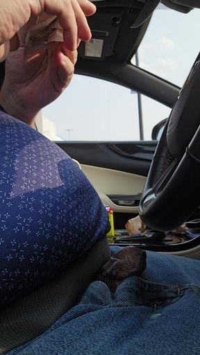 Public Car Jerking And Cum