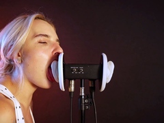 ASMR Close Up Juicy Ear Licking by Elsa