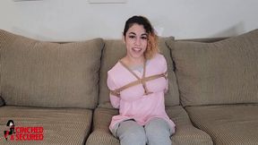 Simone the Sitter Secured in Socks (WMV Format)
