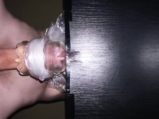 Verbal Dude Screwing Fleshlight During the time that Moaning Until Dripping Cum - 4K