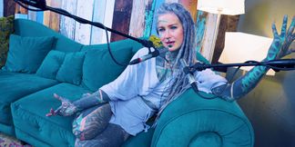 I talk about S - Shame - ASMR podcast SFW talking goth skinny girl dreadlocks tattoo model inked girl