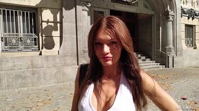 Ginger Russian bitch Kitana Lure gives a blowjob and gets fucked hard