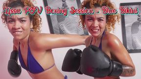 Lissa POV Boxing Session - Blue Bikini
