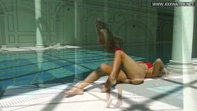 Mary Kalisy's Explicit Red-Lingeried MILF Seduction