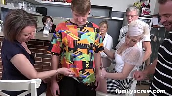 Family teaches virginal son how to fuck hardcore