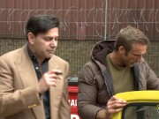 Naughty dude bribes two sexy cops with his delicious dick