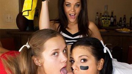 Liza Rowe, Gina Valentina And Kimber Woods - Tailgate Tag Team