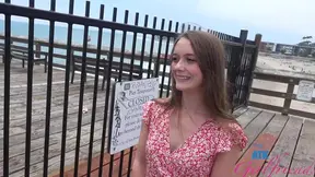 Seductive Ex-GF Mira Monroe Teases Outdoors Before Hot Car Sex