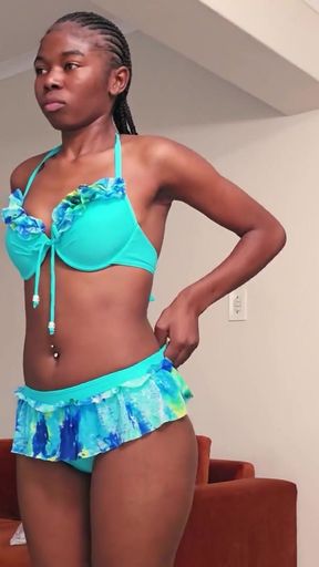 I gave this BUBBLE BUTT 18YO EBONY  what her beta BOYFRIEND never could - AfricanCasting   Clip 1