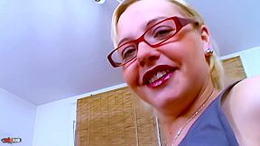 Anal Screw In The Office With The Little Golden-haired Maeva Blue