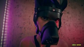 BDSM Halloween Big Cock Skinny Twink Magic C Jerking And Cumming On His Feet