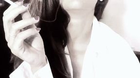 Dreamy Smoke Seduction - Naked in Your White Shirt