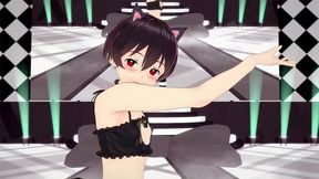 femboy pochi hentai dance and sex queencard mmd 3d red eyes