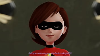 Superhero&iacute_na la pasa bien con un fan