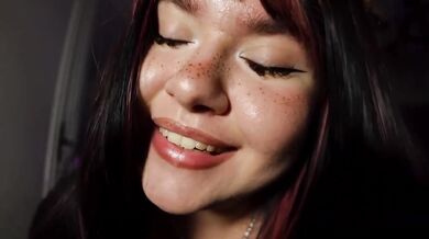 ASMR head massage ruined me leaking with mommy's tongue