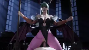 Darkstalkers Morrigan Aensland Riding A Big Dick