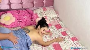 I make this slut moan in her first anal