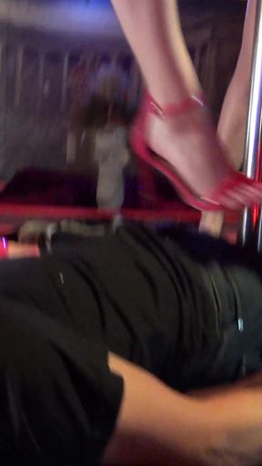 Poledance trampling!