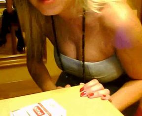 Kinky college slut from Ohio shows off her tits and ass on webcam