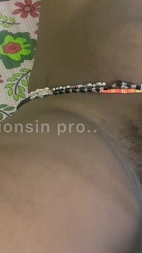 Fuck Ebony Girl with Leg and Huge Bottle