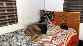 Classy Rich Ebony Housewife Pleased by Three Black Guys