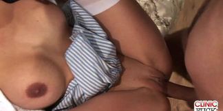 Nurse Valentina's hot blowjob with Dr  Harvey watching