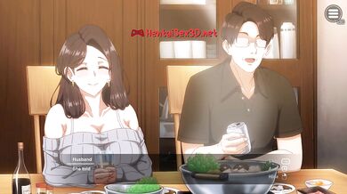 Wife’s Secret Affair with Neighbor Unfolds Right at Dinner | Hentai MILF Gameplay