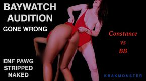 BAYWATCH AUDITION BATTLE! ENF PAWG CONStANCE STRIPPED NAKED