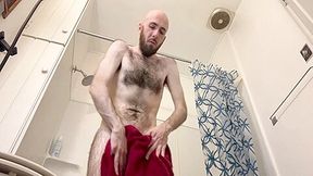 Very Hairy Skinny Uncut White Guy Before And After The Shower