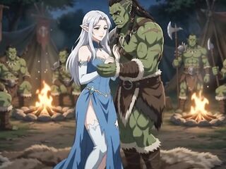 Captured by the Orc Warlord Elf Princess’s Forbidden Night
