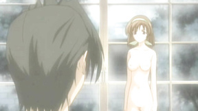 Teen anime beauty bounces on hard dick