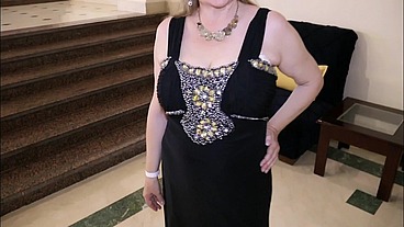 Cougar Granny Seducing You By Huge Tits