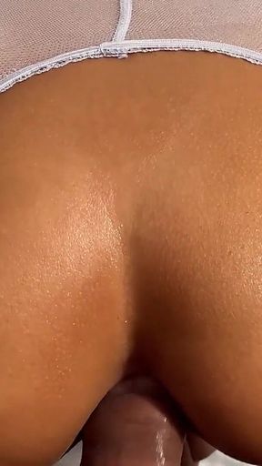 POV Ass Fucking & Creampie in Crotchless Pantyhose