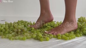 Crushing grapes with my pretty feet