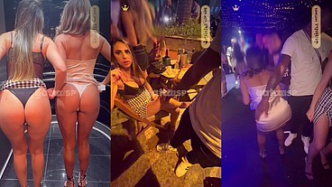 Duas casadas gostosas na balada pegando o negão dotado BBC de jeito com os cornos mansos assistindo tudo