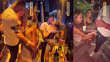 Duas casadas gostosas na balada pegando o negão dotado BBC de jeito com os cornos mansos assistindo tudo