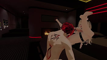 E-Girl M1NA gets Lewd for H37iX in VRCHAT